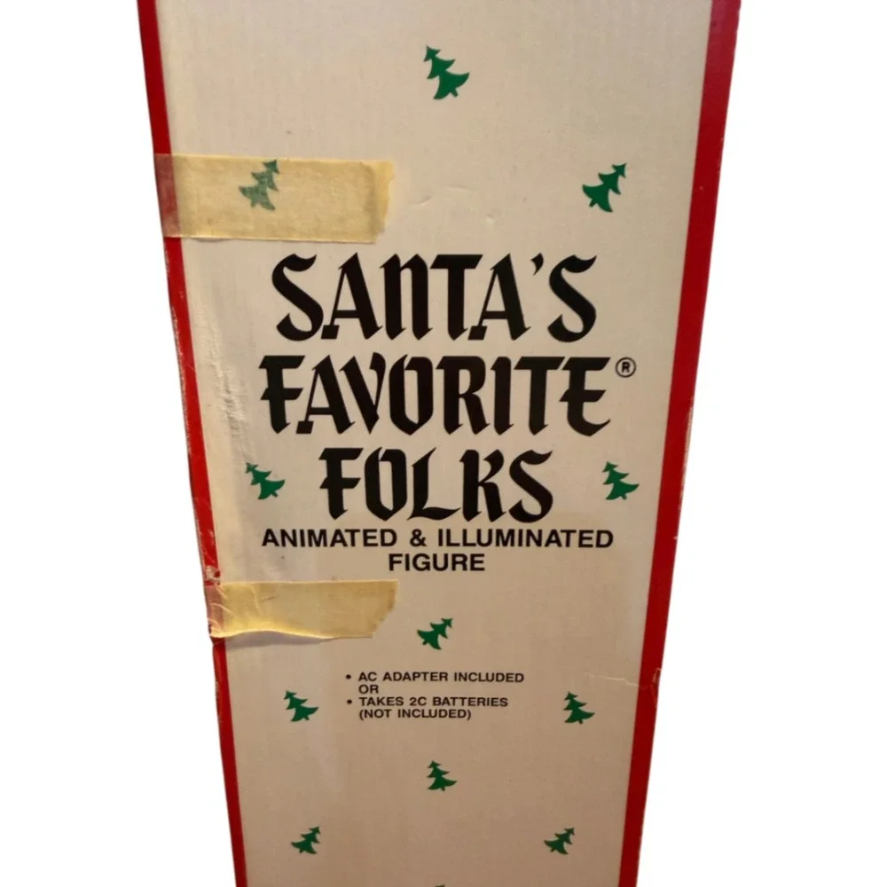 Vintage 1990 Santa's‎ Favorite Folks Animated Illuminated Figure Christmas 16